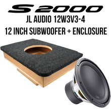 Load image into Gallery viewer, S2000 JL Audio 12W3v3-4 12" Subwoofer + Enclosure
