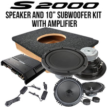 Load image into Gallery viewer, S2000 Sony Speaker and 10" GS Subwoofer Upgrade w/ Amplifier Bundle