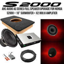 Load image into Gallery viewer, Level 5 Honda S2000 ARC Audio AS Series Full Speaker Upgrade for Honda S2000 + 10” Subwoofer + X2 800.8 AMPLIFIER
