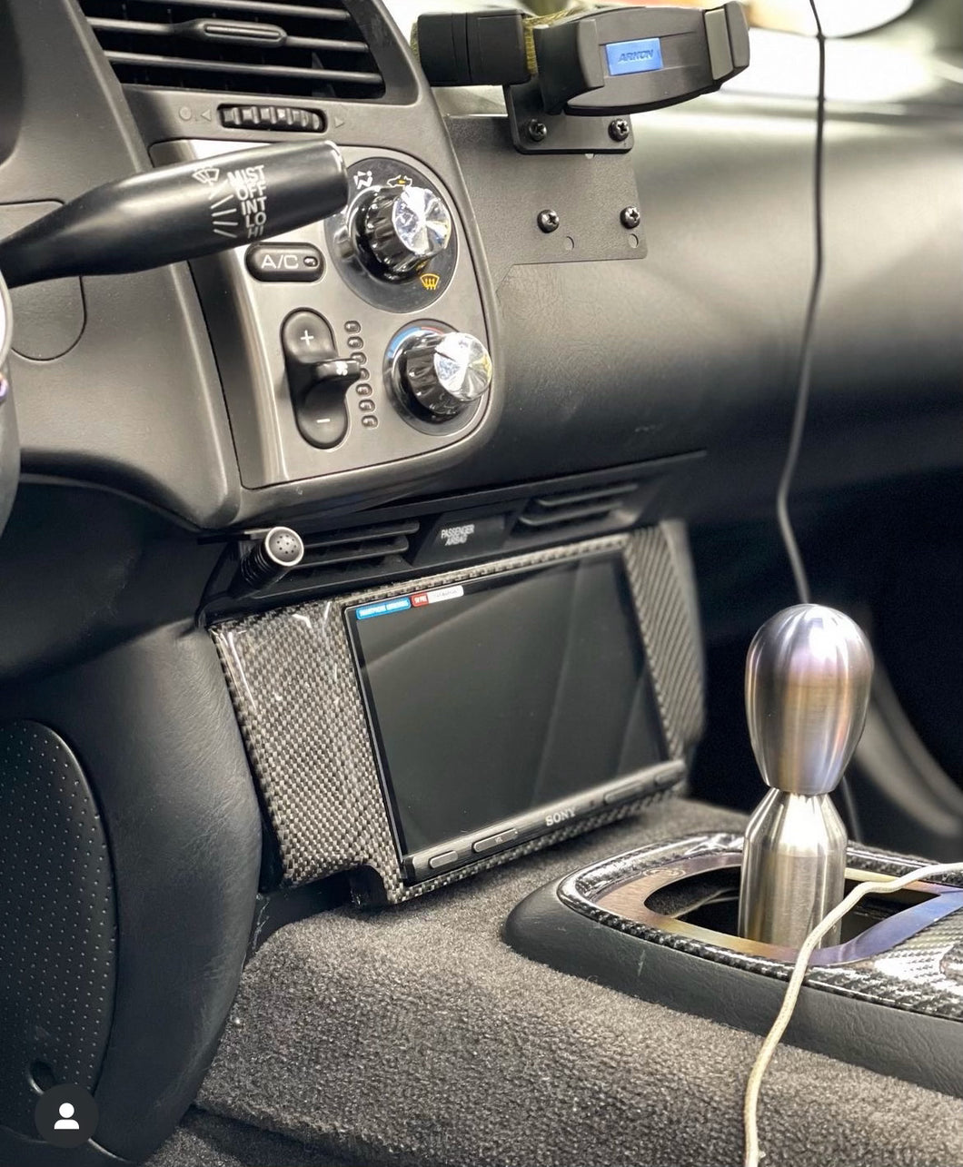 S2000 Carbon Fiber Dash Kit ( RADIO NOT INCLUDED )