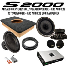Load image into Gallery viewer, Level 6 Honda S2000 ARC Audio AS Series Full Speaker Upgrade + Arc Audio X2 12” Subwoofer + ARC Audio X2 800.8 Amplifier
