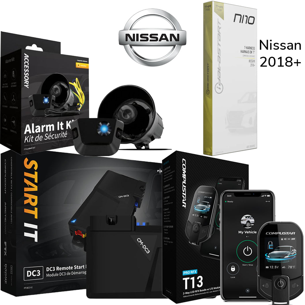 Remote Start and Alarm System package for Nissan 2018+