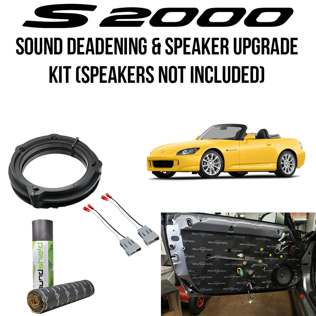 S2000 Sound Deadening & Speaker Upgrade Kit (Speakers NOT Included)